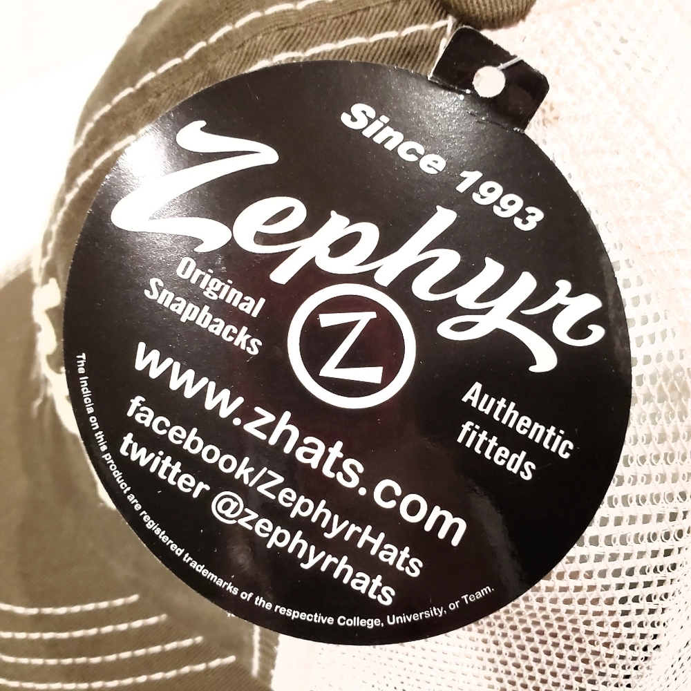 Zephyr Brand Custom Circle Z Gray Trucker Baseball Cap Hat Unisex OSFM NWT - Picture 11 of 12